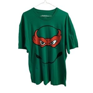 Teenage Mutant Ninja Turtles Raphael Adult T Shirt Green TMNT Size XL